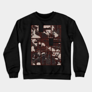 Ljubljana, Slovenia City Map Typography - Vector Crewneck Sweatshirt